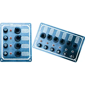 Člun NUTICHE Hliníkový panel s vodotěsný s gumovými krytkami - 6 přepínače