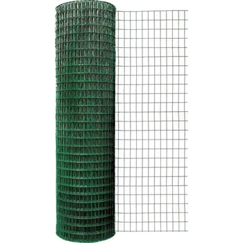 Pletivo Svařované pletené síto se zeleným PVC obalem, ø pletiva: 1.05mm, ø pletiva s PVC: 1.45mm, oko: 19x19mm, celkový rozměr: Výška x Šířka 1x25m