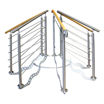 Zábradlí Nerezový stojan, 5 x zábradlí - různé typy, vzorek