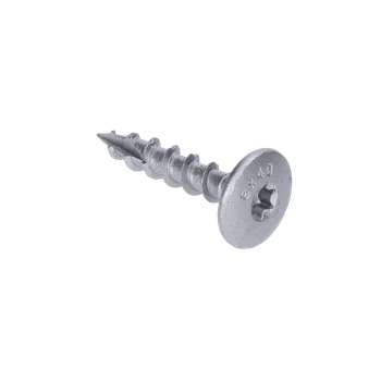 Tesařské kování Záhradná skrutka 8x40, doštičkové pozinkovanie, TX40 -skrutka pre tesárske kovanie