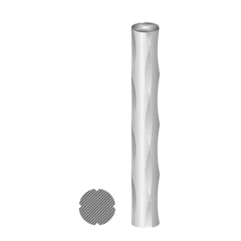 Zábradlí Tyč kruhová 12 mm, zdobená - vzor slza, délka L = 3000 mm, cena za 1kus 3 m
