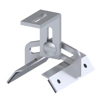 Střešní držák pro trapézový plech. Nerez A2, fotovoltaika