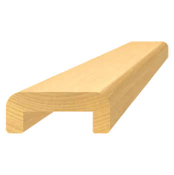 Zábradlí Dřevěný profil (48x19 mm / L: 3000 mm), materiál: buk, broušený povrch bez nátěru, balení: PVC fólie, průběžný materiál