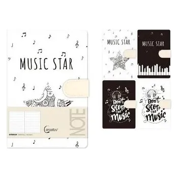 Set školních potřeb Notatnik A5 linia 144 strony na magnes MIX (pl, 2000, Cervantes)