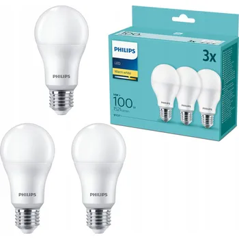 Žárovka LED žárovky Philips E27, teplá bílá, 13W, 3 kusy