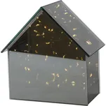 Skleněný LED domeček Elite šedý L