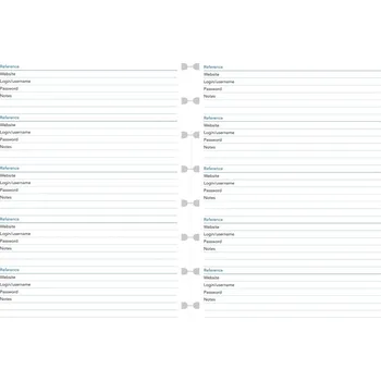 Diář Filofax, Seznam hesel pro notebook, A5, bílá