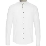 Pure by Hatico Pánská bavlněná košile Pure se stojáčkem - bílá velikost: 43/44, délka rukávu: dlouhý rukáv