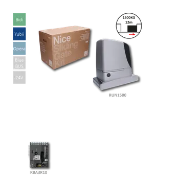 NICE RUN1500 pohon pro posuvné brány do 1500 kg