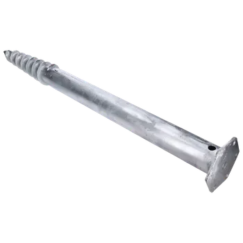 Zemní vrut Zemní šroub / zemní vrut - patka s přírubou, 120x1000mm, žiarový pozink