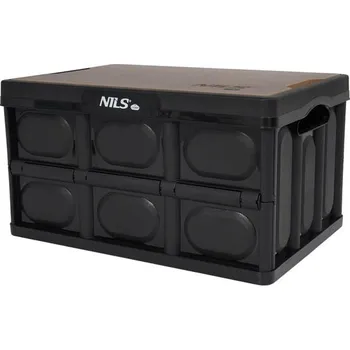 Přepravka na jídlo Skládací přepravka NILS Camp NCB4005 s dřevěným víkem 2v1 20L