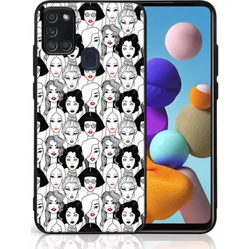 Pouzdro na tablet VSECHNONAMOBIL 124773 MY ART Ochranný obal pro Samsung Galaxy A21s LIPSTICK (174)