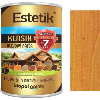 Lak na dřevo Estetik Klasik olejová lazura borovice 1l