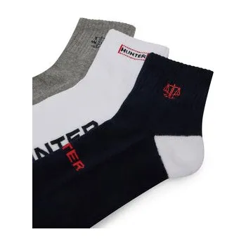 Pánská móda Dlouhé ponožky Hunter AS_HUNTER_01Z_SS25 (3-PACK) Bílá 39_42