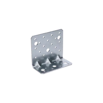 Tesařské kování úhelník s prolisem 95x53x110mm, 2,5mm, pozink, díry průměr 5mm-25ks, 11mm-6ks