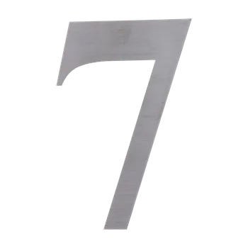 Zábradlí Číslo domovní 7, (156x1.5mm), s 3M páskou, broušená nerez K320/AISI 304