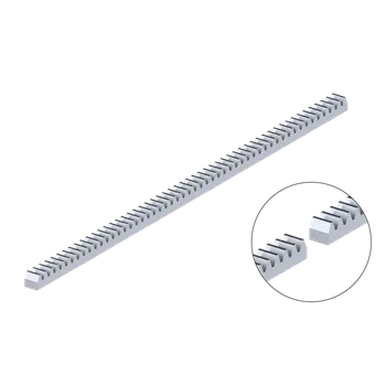 Pohon brány Hřeben kovový 30 x 30 mm, 1000 mm, pro pohony s pastorkem M6, max. do 5000kg, pozinkovaný, cena za kus