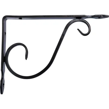 Konzola 155 mm x 120 mm, materiál 20mm x 4, ocel, černá barva