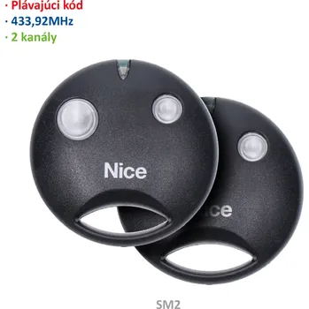 Dálkový ovladač vrat Smilo vysílač dvoukanálový