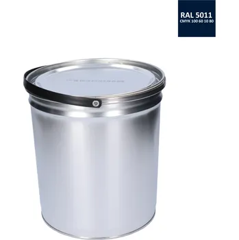 Lak na dřevo Barva antikorozní polomatná na zinek 5 kg ocelově-modrá