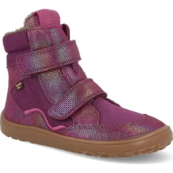 Dívčí zimní obuv Barefoot zimní boty Froddo - Winter Tex Multicolor fialové Velikost: 28