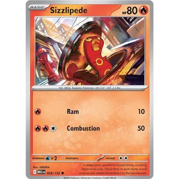 Sběratelská karetní hra Sizzlipede 029/132 - Mega Evolution Typ karty: Non-Holo