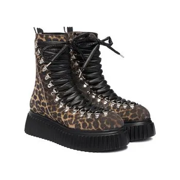 Pracovní obuv Kotníková obuv AGL D751501PGKI0454157 Hnědá 41