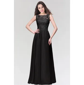 Dámské šaty Elegantní krajkové šaty bez rukávů s plisovaným pasem Barva: Černá, Velikost: L