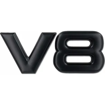 Elektrický zubní kartáček Samolepicí odznak AUDI V8 7,8x3,1 cm černý