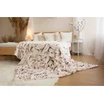 Jerry Fabrics s. r. o. Deka s beránkem mikroflanel 150x200 - Mramor hnědý