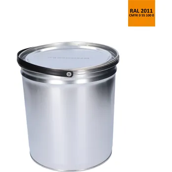 barva a nátěr na dřevo Barva antikorozní polomatná na zinek 5 kg hluboká-oranžová