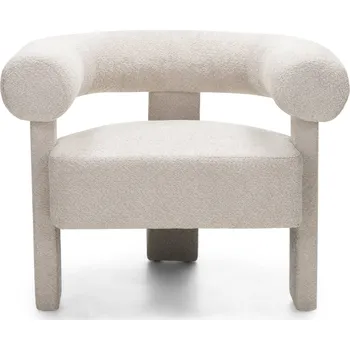 Křeslo Designové křeslo Hella bouclé béžové