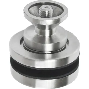 Držák (ø 62 mm) pro spodní kotvení sloupku - trubky ø 42,4 mm, broušená nerez K320 / AISI304