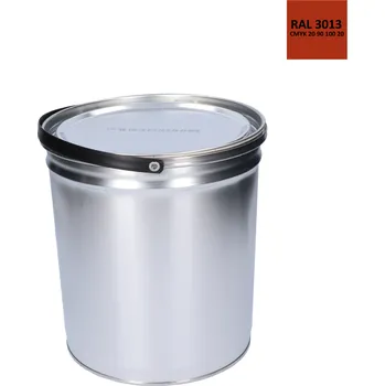 Lak na dřevo Barva antikorozní polomatná na zinek 5kg rajčatově-červená