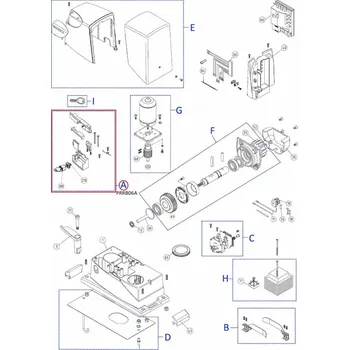 Pohon brány PRRB06A kit odblokování pro ROBUS/ RUN