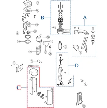 Pohon brány SPCG013600 kit krytov pre WALKY