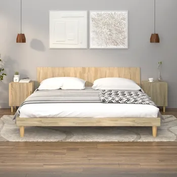 Noční stolek vidaXL Noční stolky 2 ks kompozitní dřevo [812045] Barva: dub sonoma