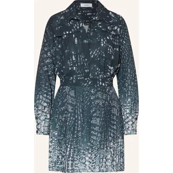 Dámské šaty Reiss Dámské Šaty Ali S Plisováním, tmavě modrá / krémová, 40