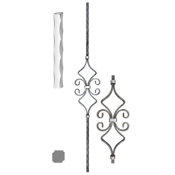 Zábradlí Kovaná výplň zábradlí H 900xL140mm,12x12mm,válcovaná ocel