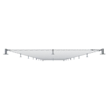 Zábradlí Set pre fasádnu lankovú stenu, rozmer: 1.8x10m, odsadenie od steny: 100mm, Nerez - kombinácia AISI 304 a 316. Obsahuje potrebné množstvo komponentov