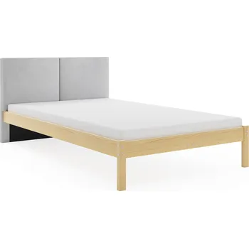 Postel Dřevěná postel GALAXY s čalouněným čelem 140x200 cm