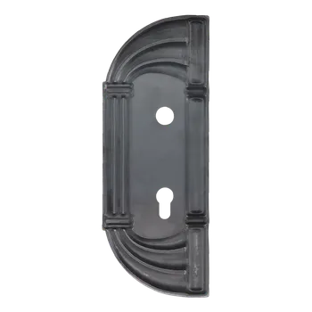 Zábradlí Štítek 310x116x2 mm s otvory, rozteč 90 mm, otvor pro kliku ø 19,5 mm, zdobený, levý, s otvorem pro zámek