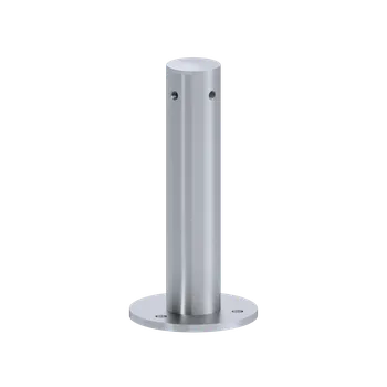 Zábradlí Příruba (rohová) na fasádní lankovou stěnu, odsazení 200 mm, se dvěma vnitřními závity M8, broušená nerez K320 / AISI 304