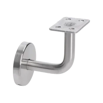 Držák madla na stenu na jekl s krytem, broušená nerezová ocel K320 /AISI304