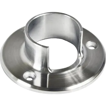 Kotvící příruba (ø42,4x1,5 mm) na madlo EB1-HM42, lepený spoj, broušená nerez K320 / AISI304
