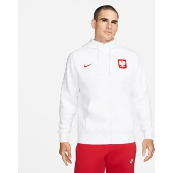 Pánská mikina NIKE Poland pánská mikina s kapucí a zipem – bílá, XXL i476_71104219