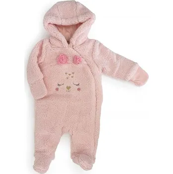 Kojenecká bunda Zimní dívčí kojenecká kombinéza Pidilidi PD1169-03 Pink Velikost: 56/62, SizeAge: 0-3m