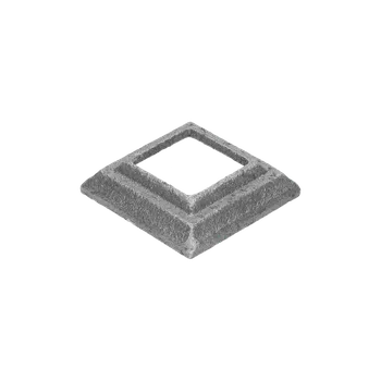 Zábradlí Krytka 62x62x16mm s otvorem 31x31mm, odlitek