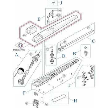 SPCG013700A kit krytu elektro svorkovnice TOONA4 ../ TOONA5 ..