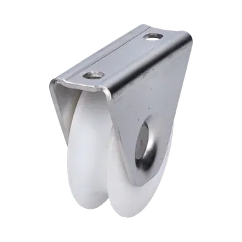 Zábradlí Vodící kladka ø78 mm s nylonovým kolečkem na montáž pod rám, pro profil C902IX16, nosnost 200kg, nerez / AISI304